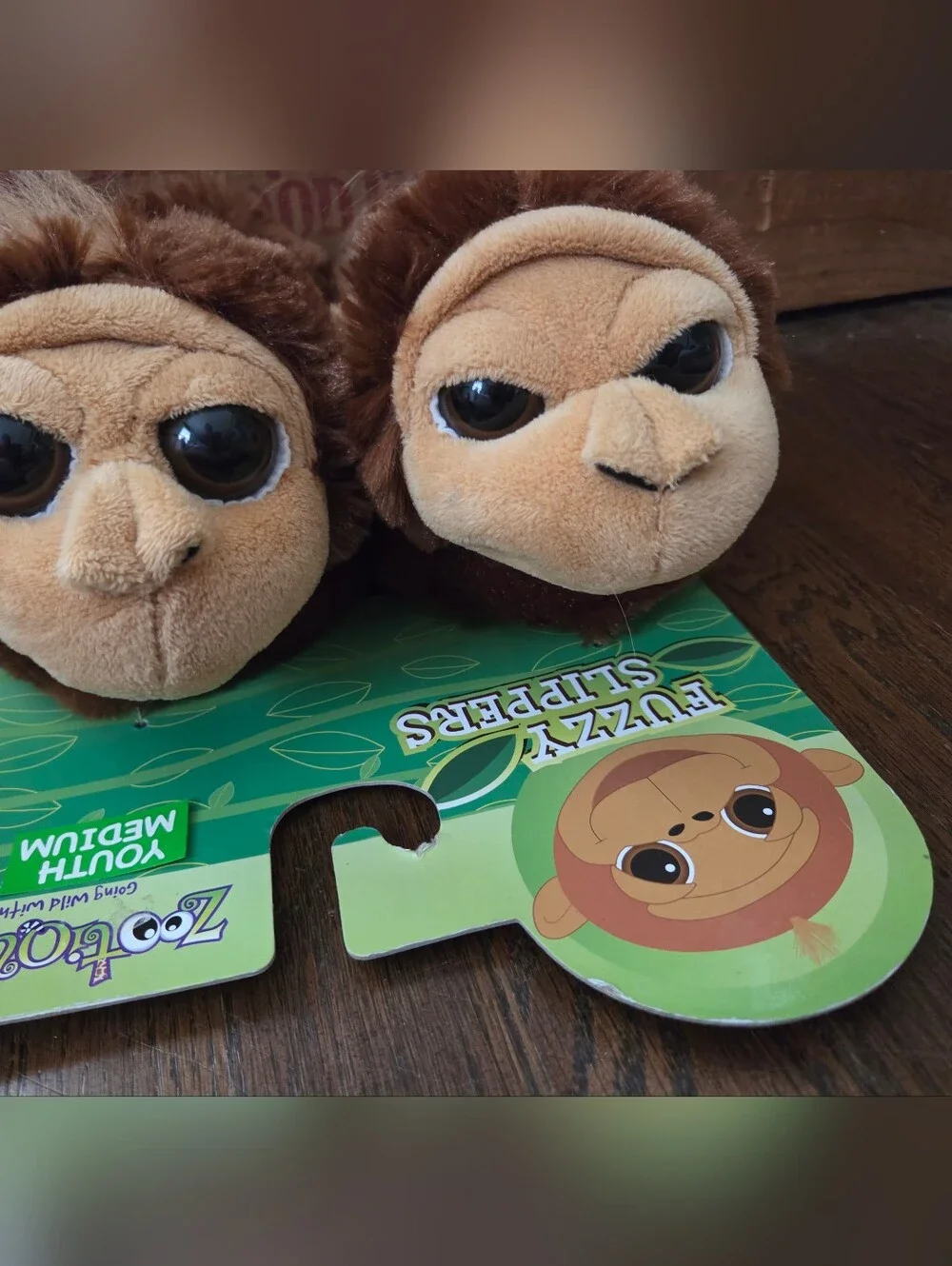 New Kids Medium Monkey Slippers